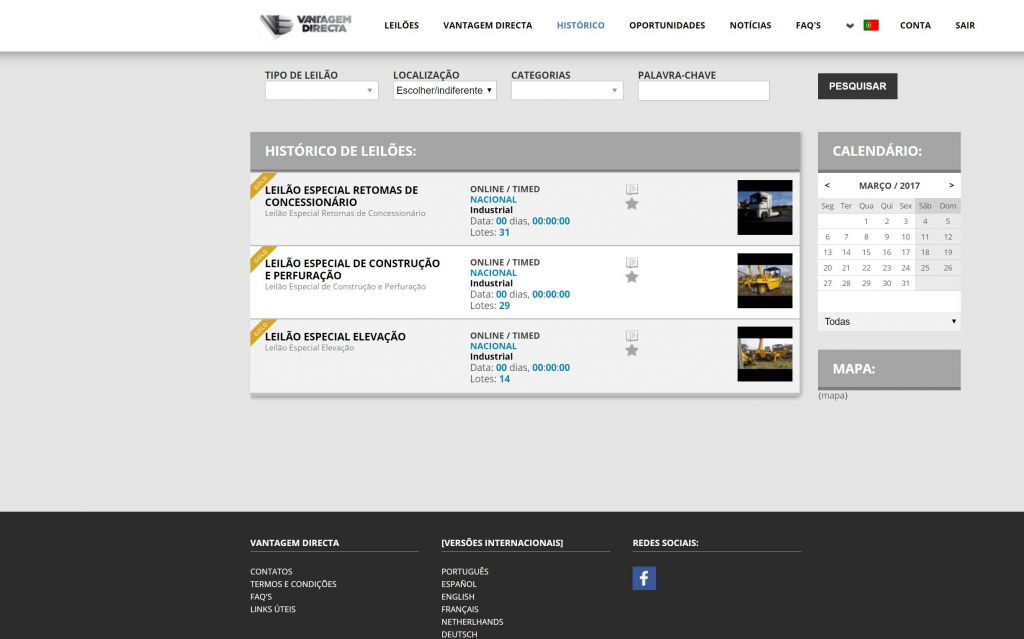 Vantagem Directa - Leilões
